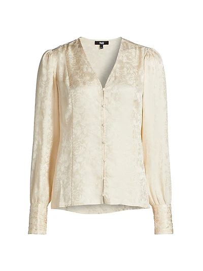 Marielle Jacquard Silk Top