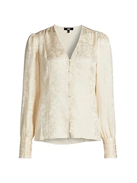 Marielle Jacquard Silk Top