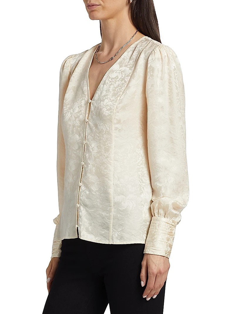 Marielle Jacquard Silk Top