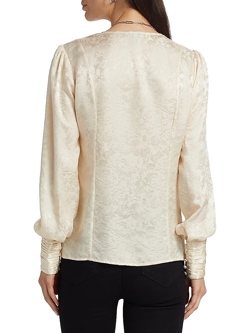 Marielle Jacquard Silk Top