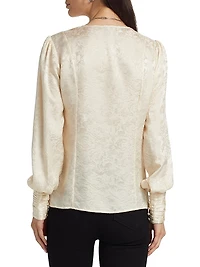 Marielle Jacquard Silk Top