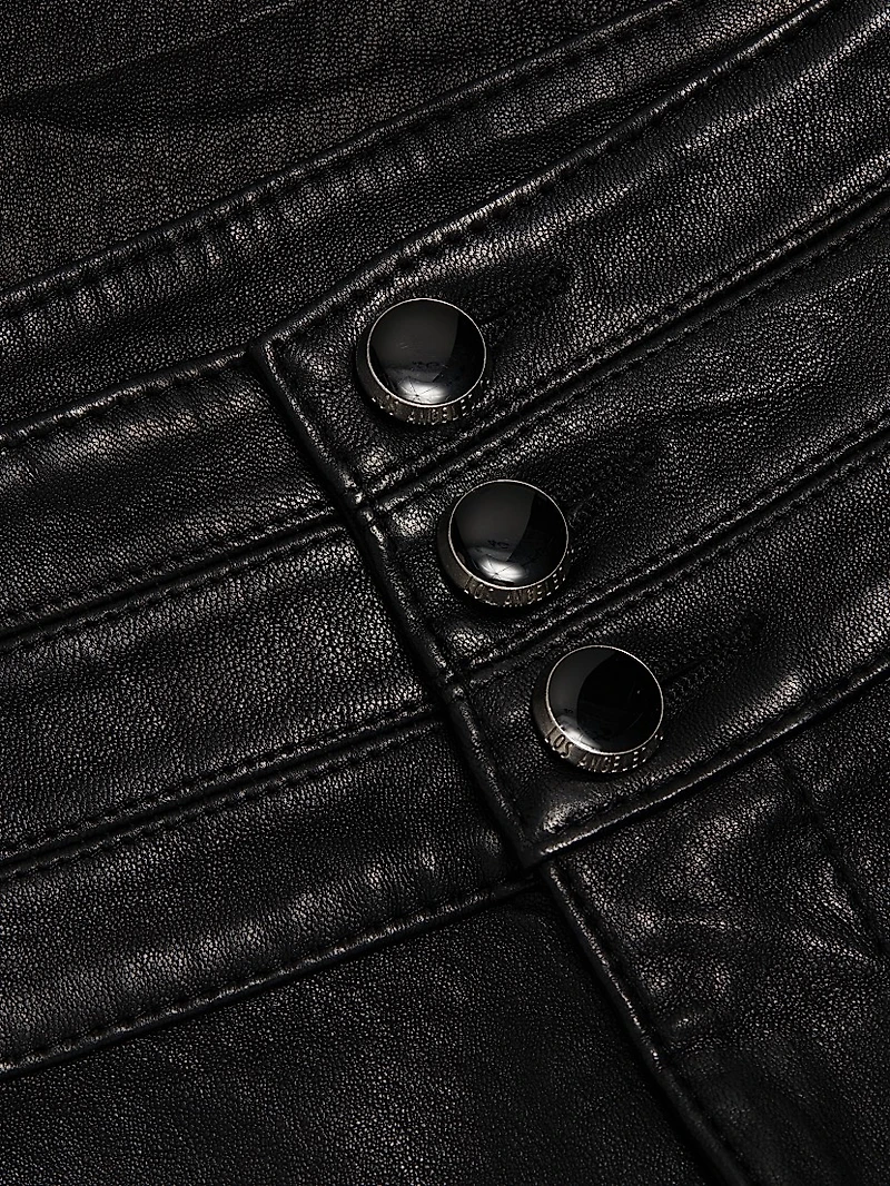 Lou Leather Flare Pants