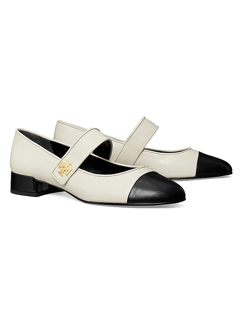 Cap-Toe Mary Jane Ballet Flats