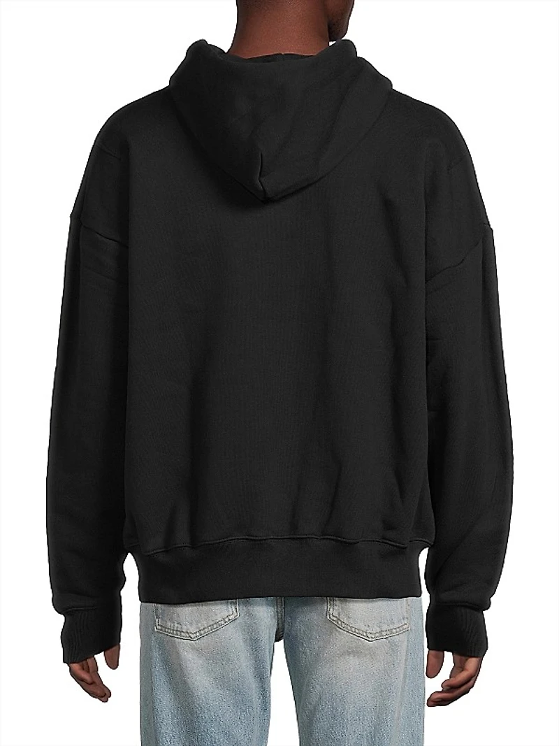 Logo Cotton Fleece Hoodie