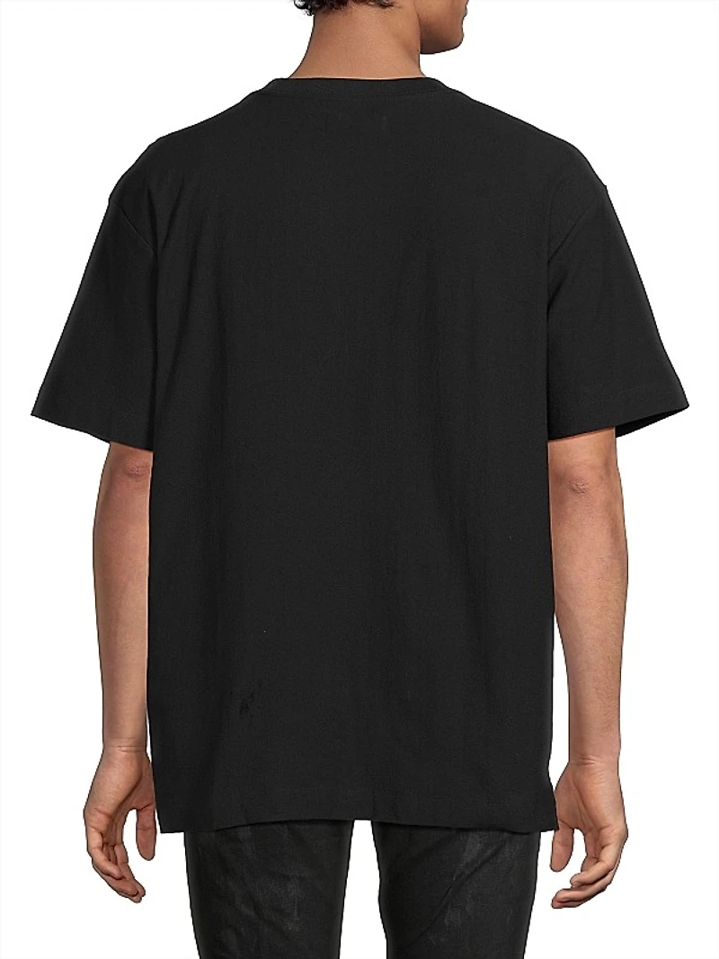 Textured Jersey Crewneck T-Shirt