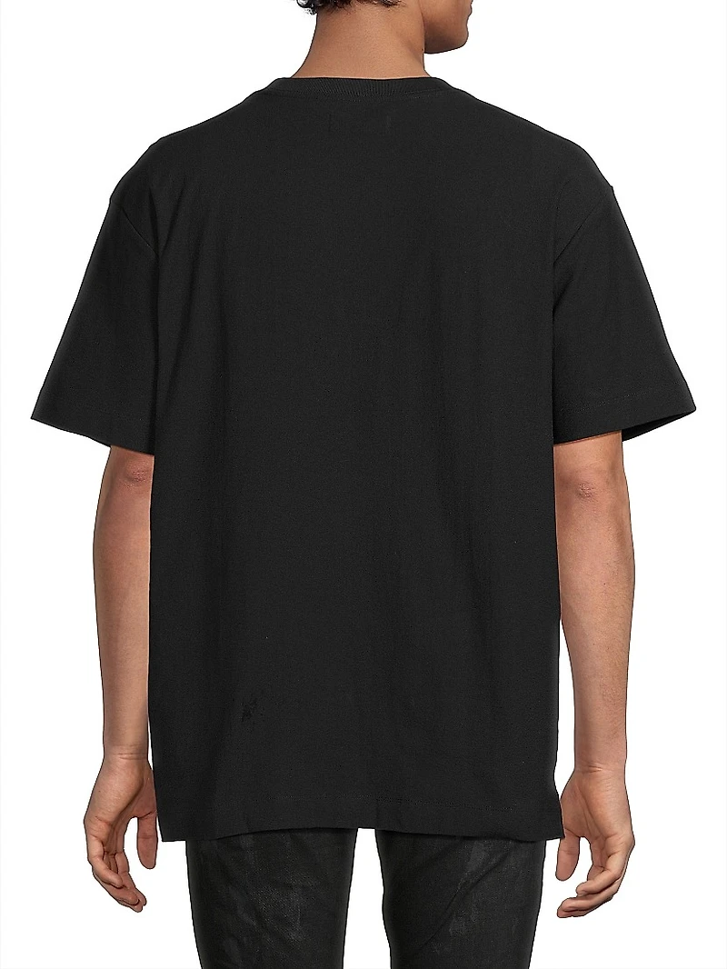 Textured Jersey Crewneck T-Shirt