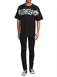 Textured Jersey Crewneck T-Shirt