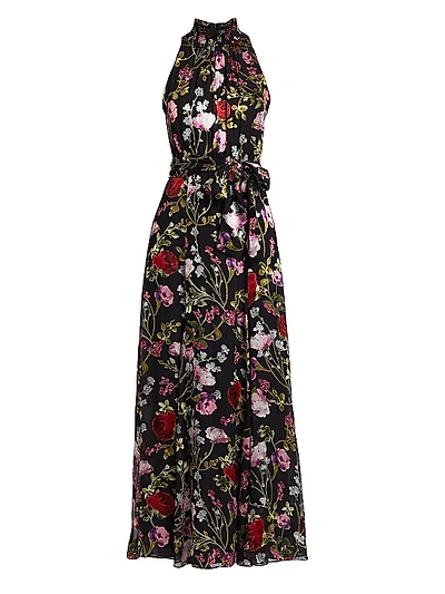 Dita Floral Burnout Maxi-Dress