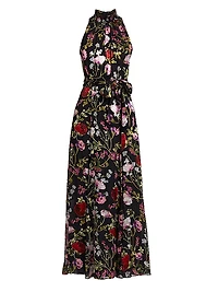 Dita Floral Burnout Maxi-Dress