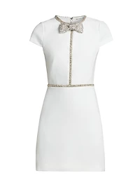 Sophie Embellished Bow Minidress
