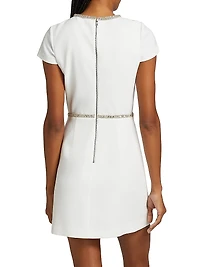 Sophie Embellished Bow Minidress