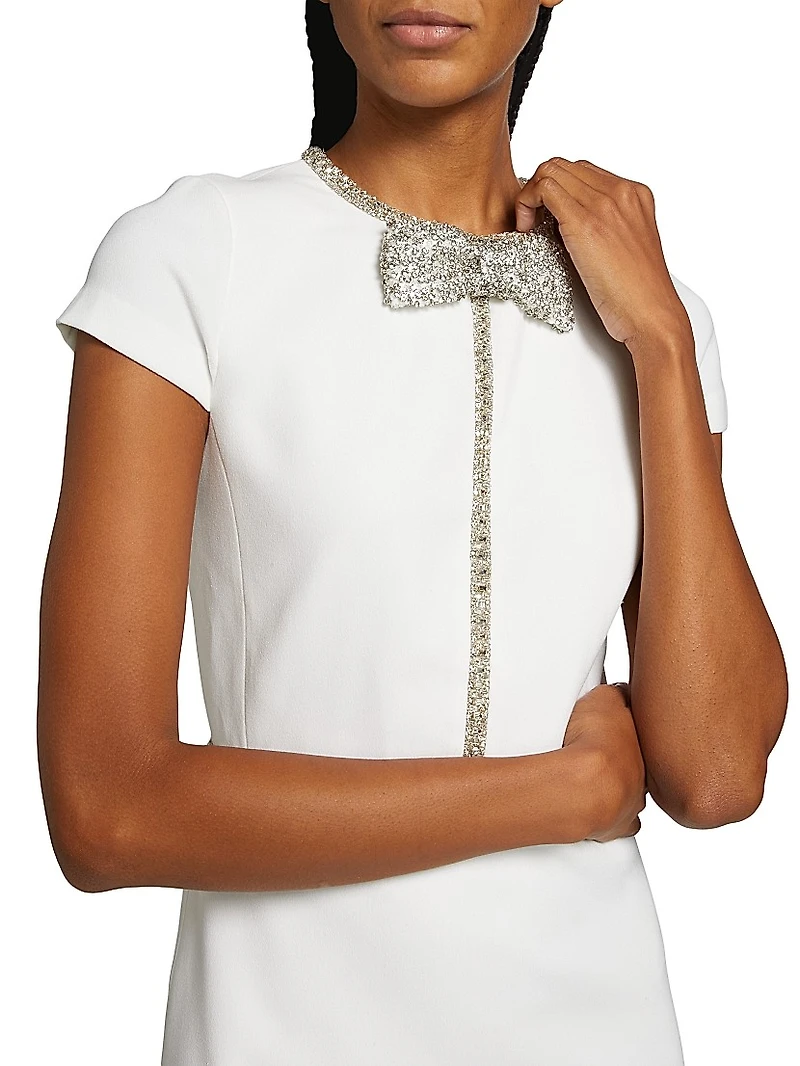 Sophie Embellished Bow Minidress
