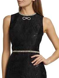 Ellis Embellished Jacquard Minidress