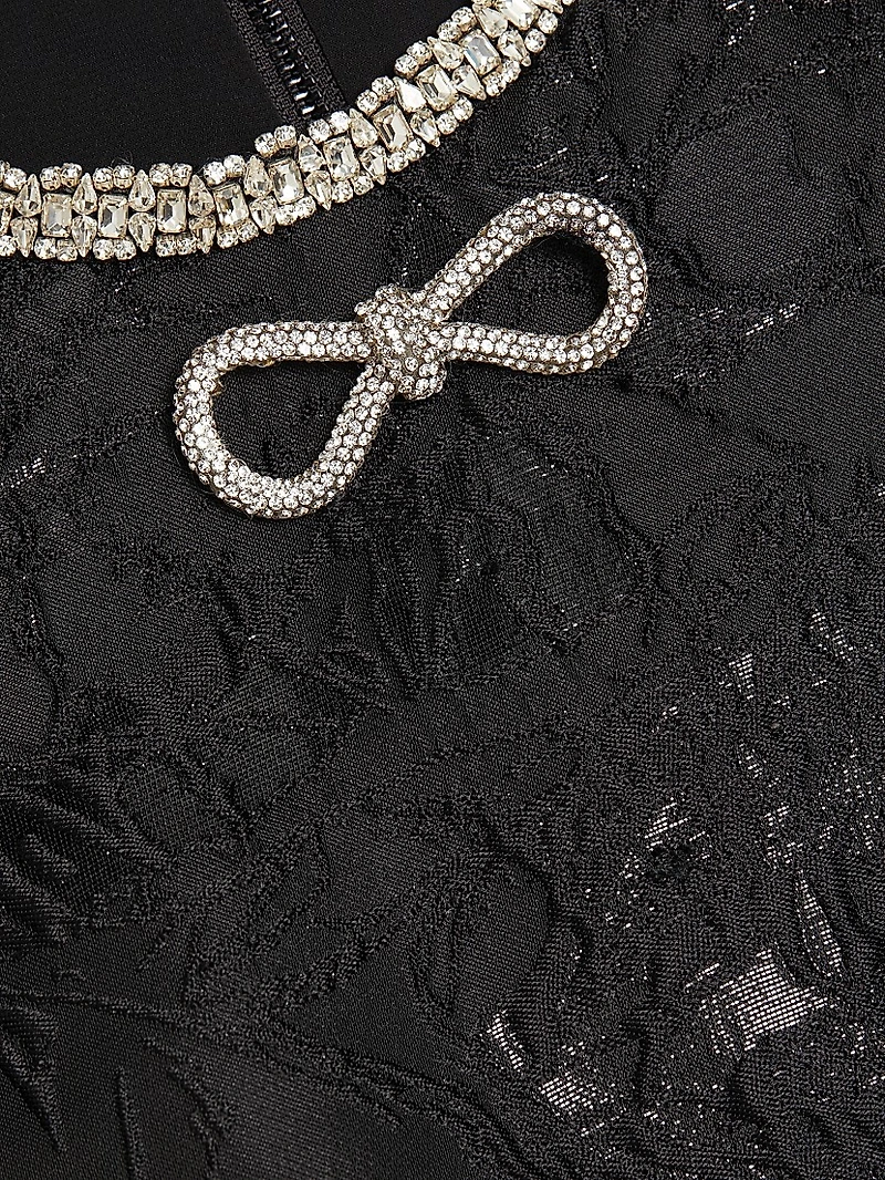 Ellis Embellished Jacquard Minidress