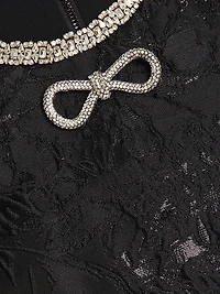 Ellis Embellished Jacquard Minidress