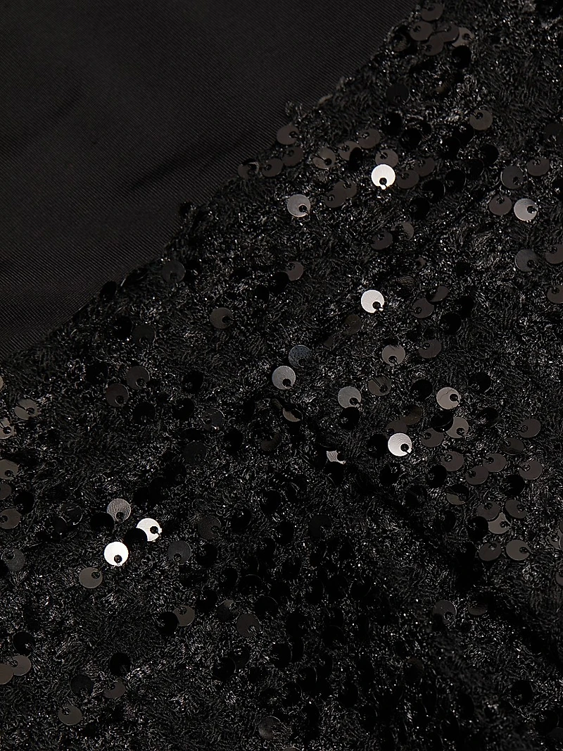 Chara Sequined Fit & Flare Minidress