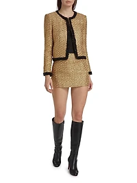 Rubi Tweed Micro Miniskirt