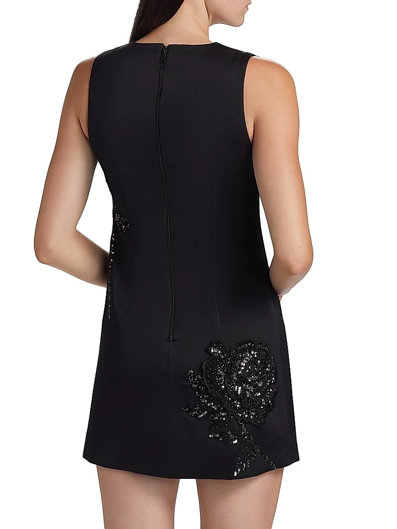 Clyde Embellished A-Line Dress