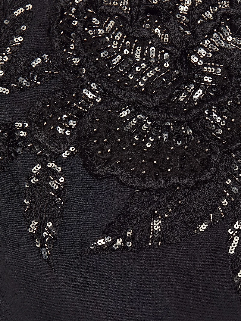 Clyde Embellished A-Line Dress