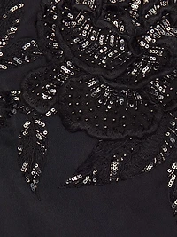 Clyde Embellished A-Line Dress