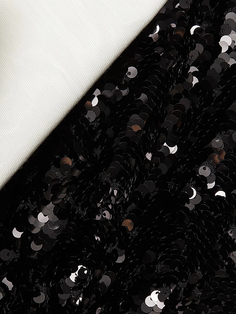 Sibella Sequined Bow Minidress