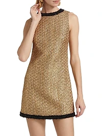 Clyde Metallic Tweed A-Line Minidress