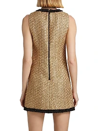 Clyde Metallic Tweed A-Line Minidress