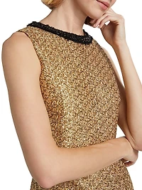 Clyde Metallic Tweed A-Line Minidress