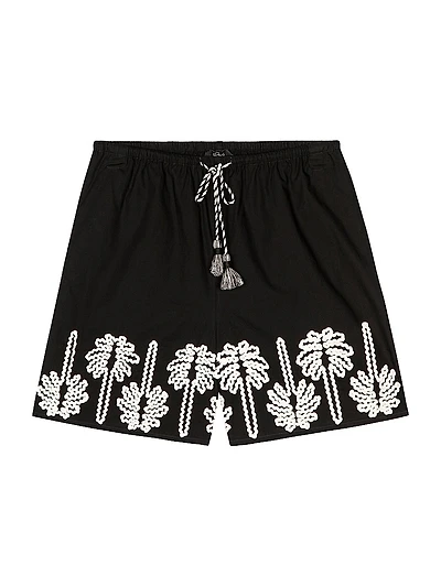 Armanda Embroidered Cotton Shorts