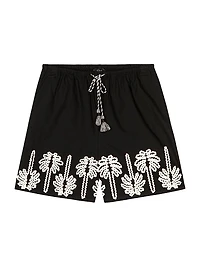 Armanda Embroidered Cotton Shorts