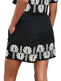Armanda Embroidered Cotton Shorts