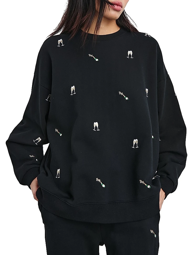 Varsity Embroidered Sweatshirt