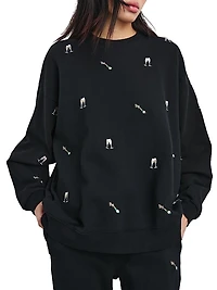 Varsity Embroidered Sweatshirt