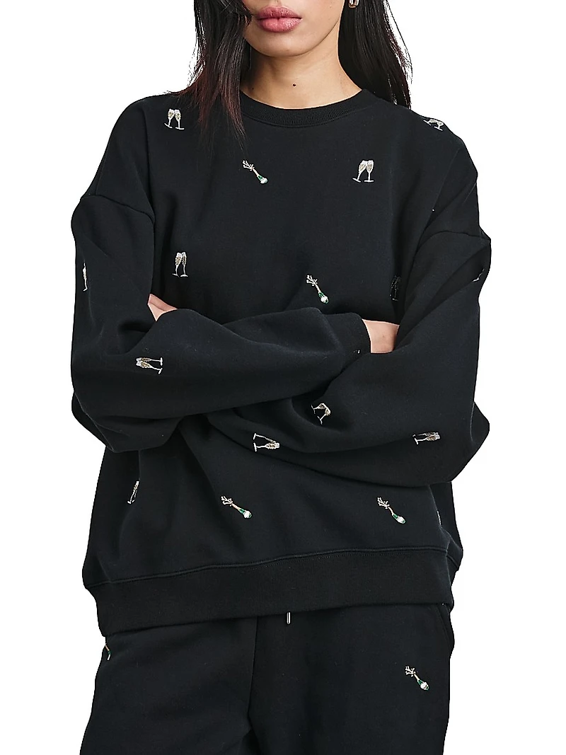 Varsity Embroidered Sweatshirt