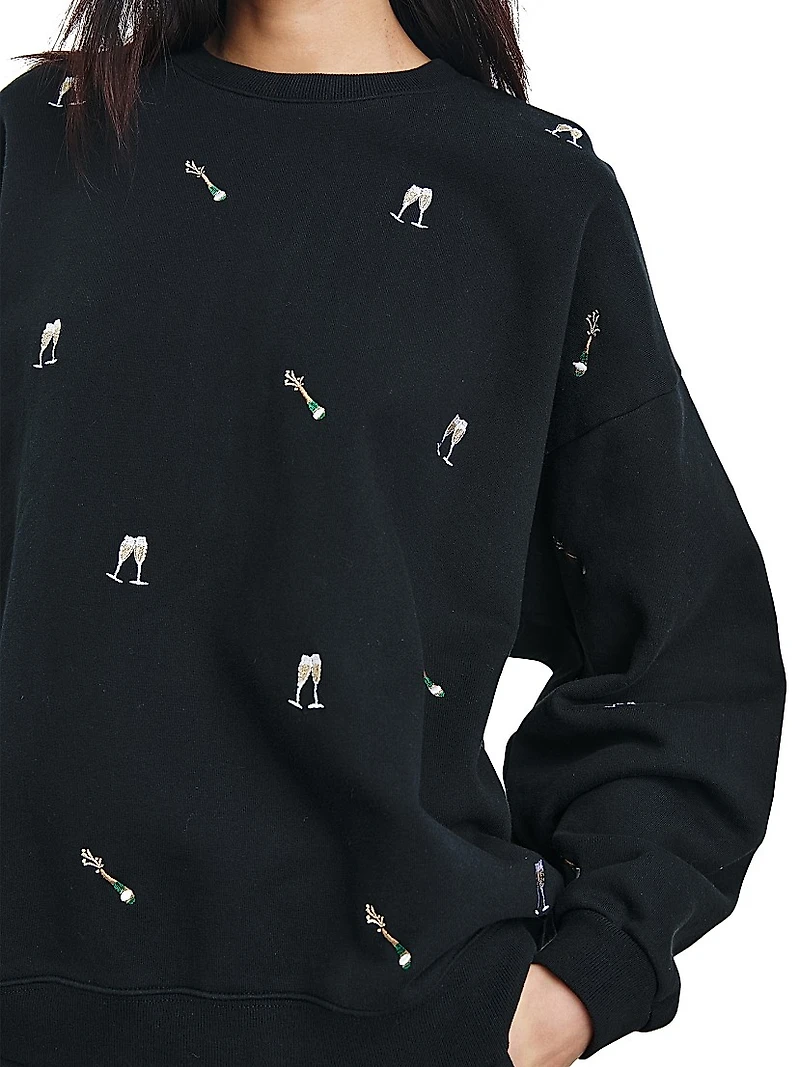 Varsity Embroidered Sweatshirt