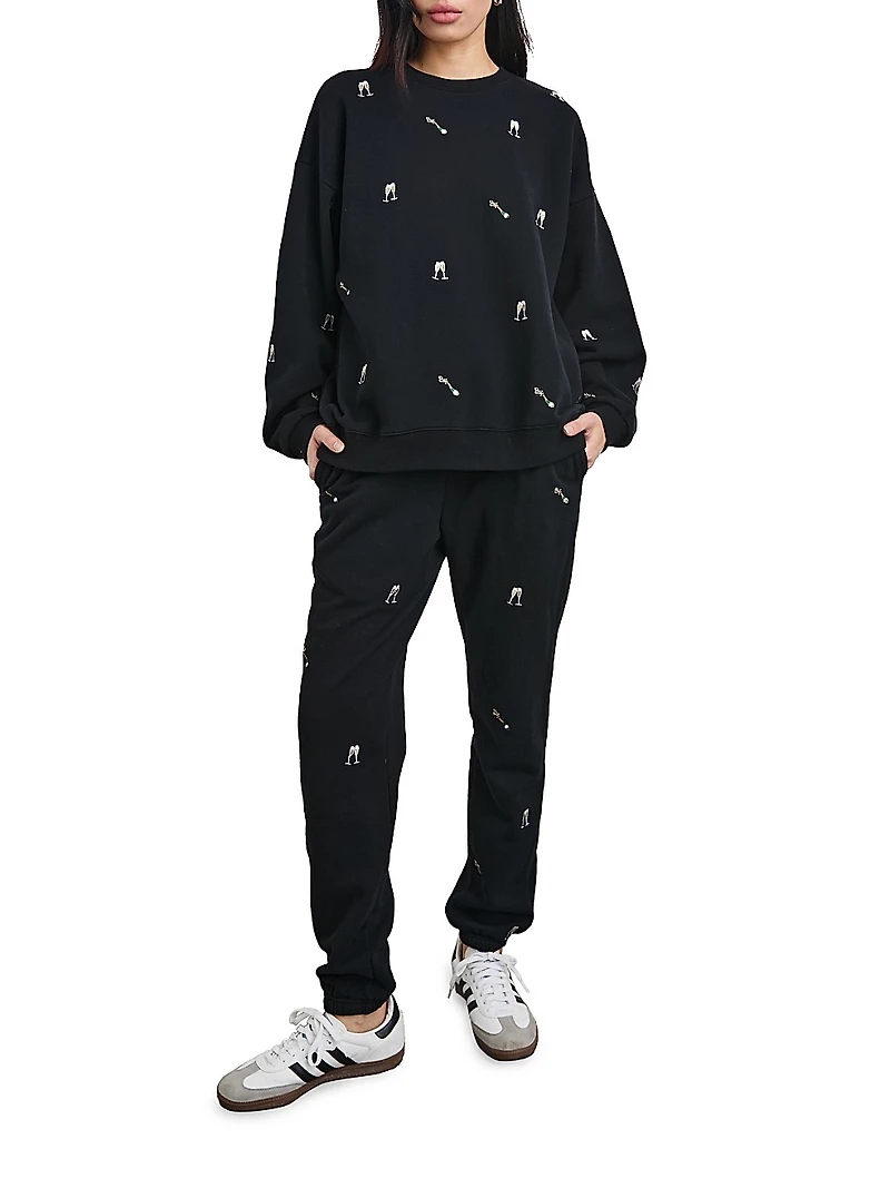 Varsity Embroidered Sweatshirt