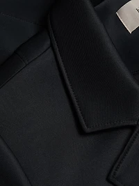 Cropped Single-Button Blazer