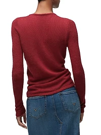 Ruched Alpaca-Blend Sweater