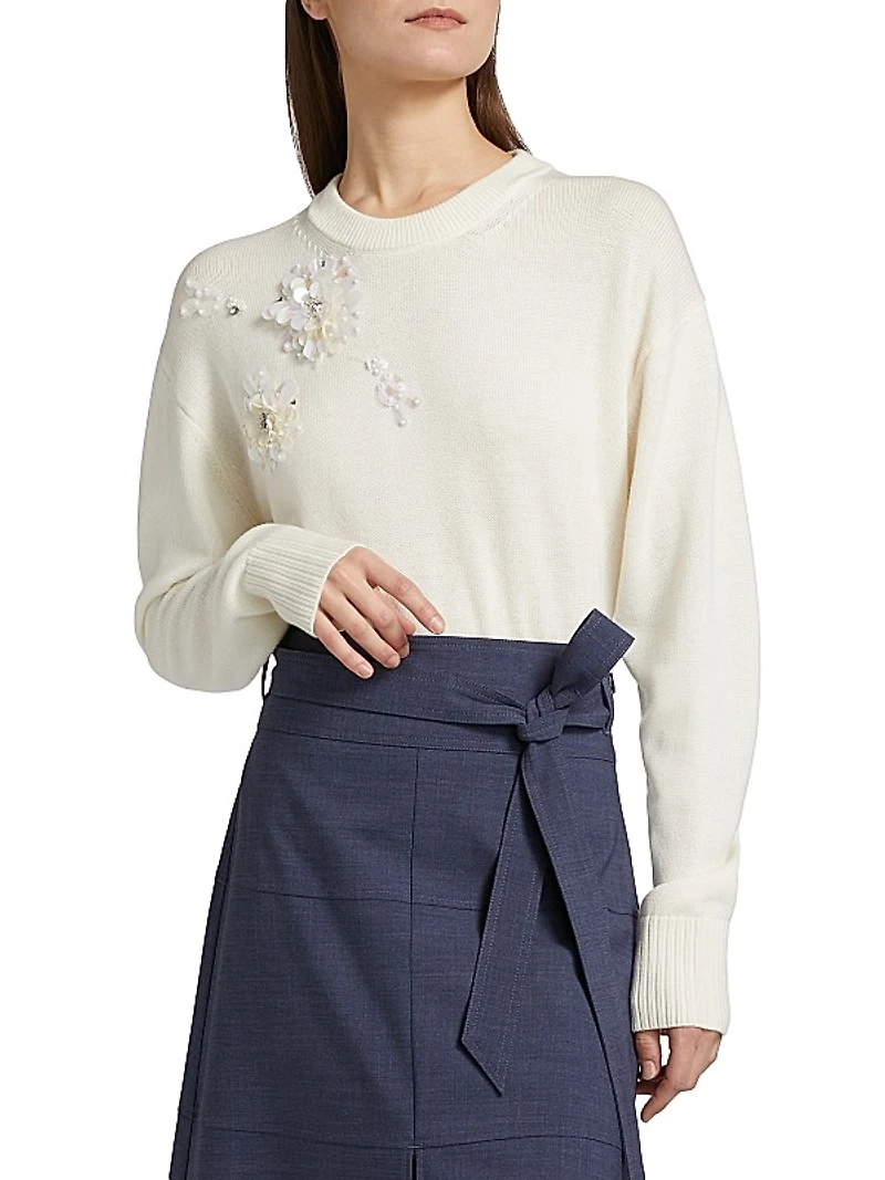 Lexia Embellished Wool Sweater
