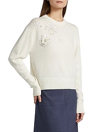 Lexia Embellished Wool Sweater