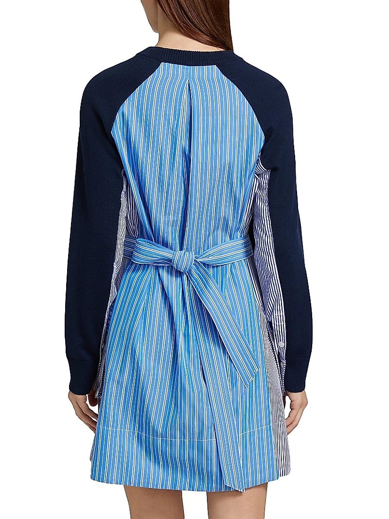 Lorraine Merino Wool & Cotton Combo Dress