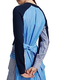 Lorraine Merino Wool & Cotton Combo Dress