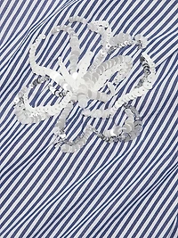 Madelyn Sequined Striped Shirtdress