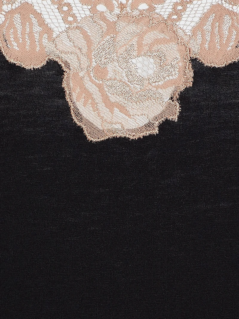 Imagine Lace Jersey Slip Minidress