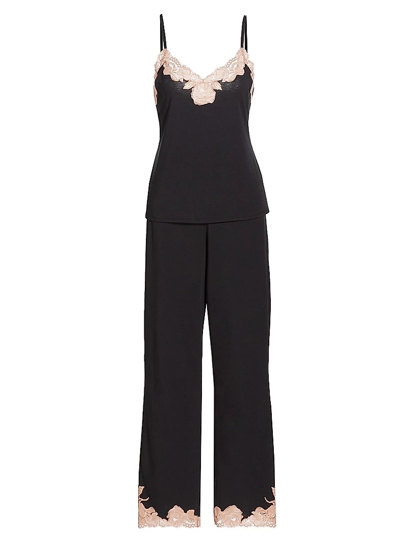 Imagine Lace-Jersey Pajamas