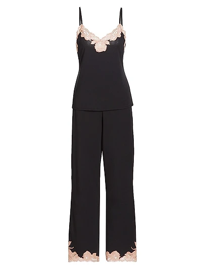 Imagine Lace-Jersey Pajamas