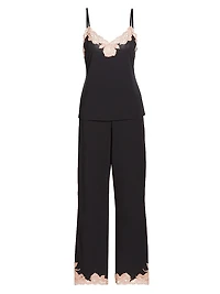 Imagine Lace-Jersey Pajamas