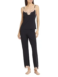 Imagine Lace-Jersey Pajamas