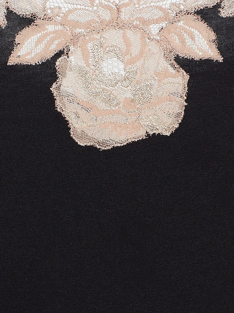 Imagine Lace-Jersey Pajamas
