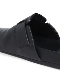 Men's Ease Buckle Leather Mules